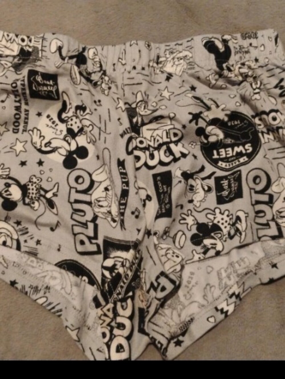 Disney 100 Cartoon Mickey & Friends Women's Loungewear Sleep Shorts - M